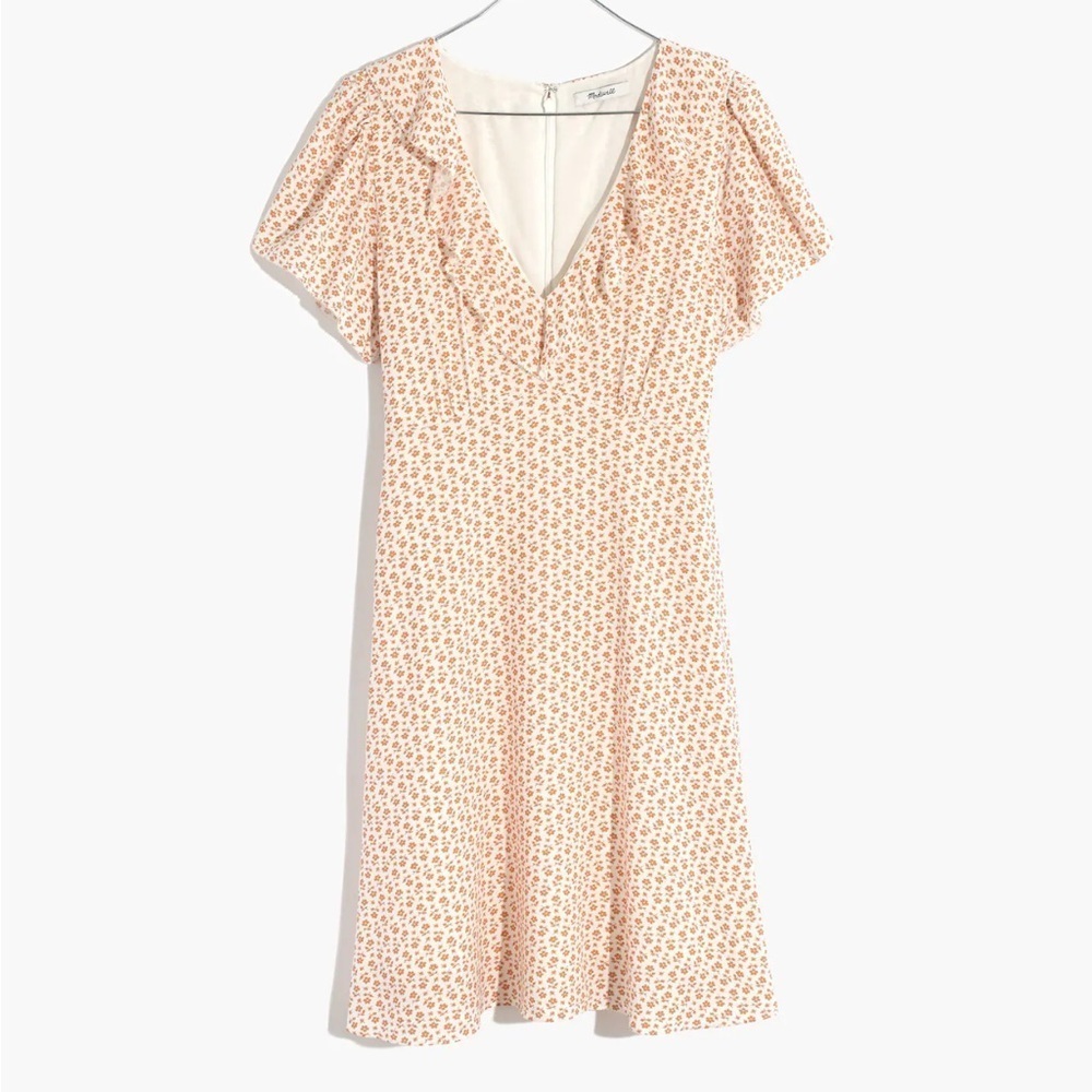 Madewell Ruffle Flutter Sleeve Dress